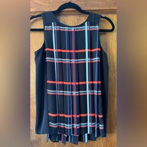 Vince Camuto Sleeveless Pleated Blouse- PXS